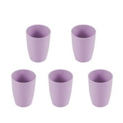 Home Deals up to 30% off Meitianfacai 5pcs Wheat Straw Cups Plastic Cups Reusable Unbreakable Drinking Cups Dishwasher Safe Water Glasses Cup Set For Kitchen, Camping, Party